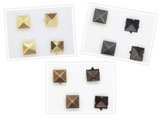 50 Stück Pyramidennieten Pyramiden Nieten Ziernieten Gothic Punk Schmuck 