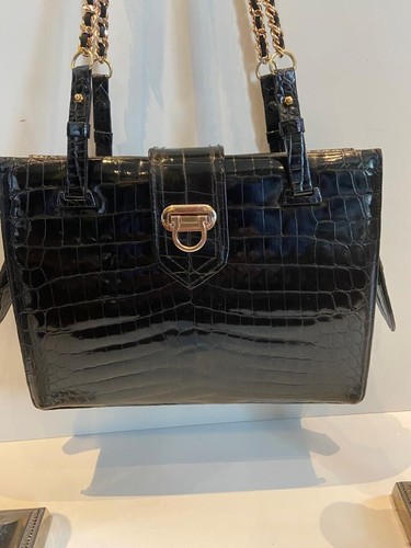 Krokodilleder tasche neuwertig - krokodilleder, tasche-neuwertig