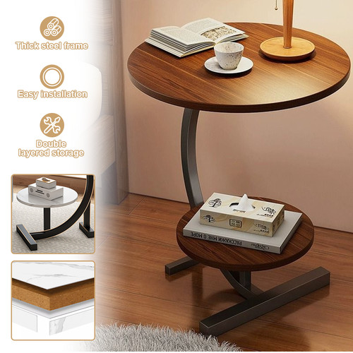 Couchtisch mit ebenen rund - couchtisch, 2