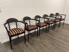 Set aus 6 vintage Ikea Stühlen 80er 90er zu retro Teak Sideboard