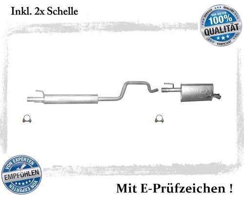 Auspuffanlage für opel meriva - auspuffanlage,