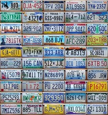 ALABAMA nach WYOMING PickYourState AMERIKANISCHES KENNZEICHEN Florida Kalifornien Texas