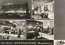 AK MAGDEBURG Interhotel International 1971 DDR Sachsen-Anhalt Verlag H. Sander