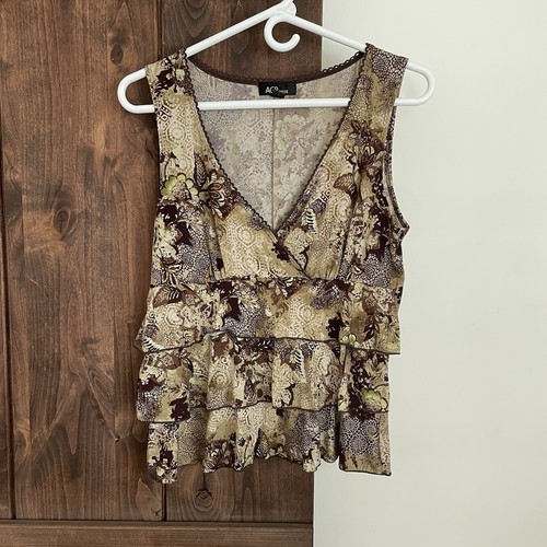 Agb top womens ruffle - agb, 8