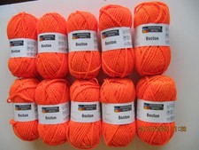 Schachenmayr Wolle Boston 10x50g Orange 70% Polyacryl 30% Wolle