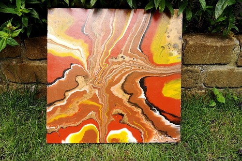Acrylbild abstrakte kunst - acrylbild,