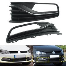 L+R Nebelscheinwerfer Vorne Gitter Mit Zierleiste Chrom Für VW Polo Van 6R 14-17