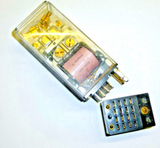 Telegraphenrelais Kleinpolrelais Siemens T Bv 3000 /... mit Fassung Goldkontakte