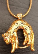 MG - 1  Halskette mit Anhänger Panther