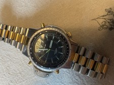 vintage Uhr Citizen Aerochron Chronograph C046 ana Digi 90er alt