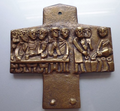 Bronze kreuz jesus abendmahl - bronze,