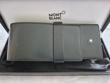 Mont Blanc 3er Etui Meisterstück Siena schwarz Leder classic
