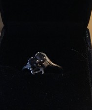 Ring Weißgold/Saphire (einer