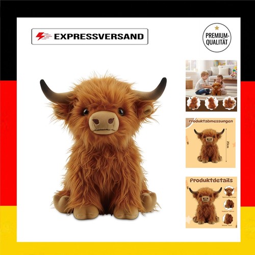 Hochlandrind kuscheltier cm - hochlandrind,