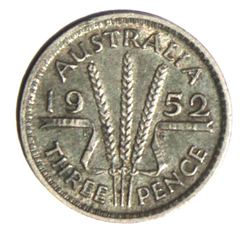 Australien pence 1952 - 1952, silber