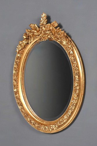 Ovaler barock stil - ovaler, wandspiegel