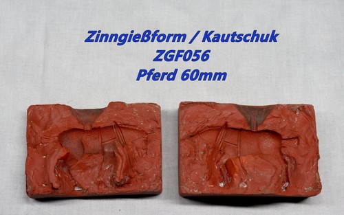 Zinngießform zugpferd 60mm - zugpferd,