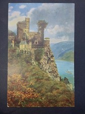 Künstler Ak H. Hoffmann Burg Rheinstein ungelaufen