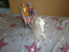 Barbie Pferd mit Kutsche Mattel 2006 Traumkutsche Hochzeitskutsche Konvolut