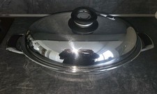 AMC Bräter Oval Fisch Pfanne Topf mit Hochraumdeckel Induktion 3,5 Liter