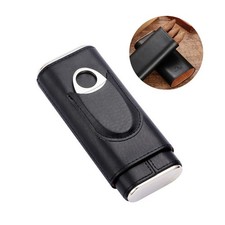 Zigarrenetui Humidor 3t Holzfurnier innen Zedernholz Anthrazit Zigarrenschneider