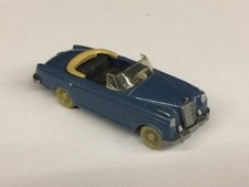 Wiking Mercedes 220 Cabrio m.Stern BP WM h-azurblau Verdeck beige Sitze (355)