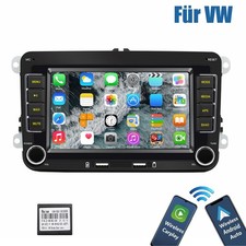 7" Carplay Autoradio GPS NAVI WIFI Bluetooth FM RDS Für Skoda Fabia II 2007-2014