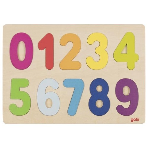 Puzzle zahlen holz - puzzle, 0-9