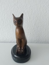 Figur, Katze, massive Bronze