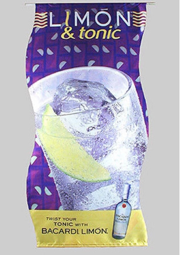 Bacardi rum limon tonic - &,
