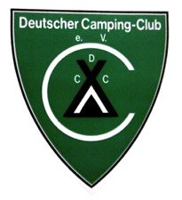 Werbe-Aufkleber DCC Deutscher Camping Club e.V. Wohnwagen Caravan Wohnmobil 80s