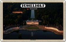 Blechschild 20x30 cm Düsseldorf Schloss Benrath Bildmotiv Reisemotiv Abenteuer R