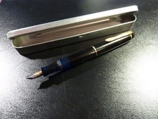 ( 37 ) GEHA Schulfüller mit Reservetank, schwarz, mit Geha-Feder M, 60er Jahre