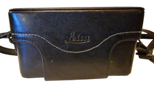 Leicra Kamera Ledertasche in schwarz org. vintage