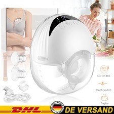 mit 4 Modi 12 Saugstufen Tragbare Freihändige Elektrische Milchpumpe 1200mAh DHL