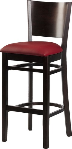 Lynn barhocker mit polster rot - barhocker,