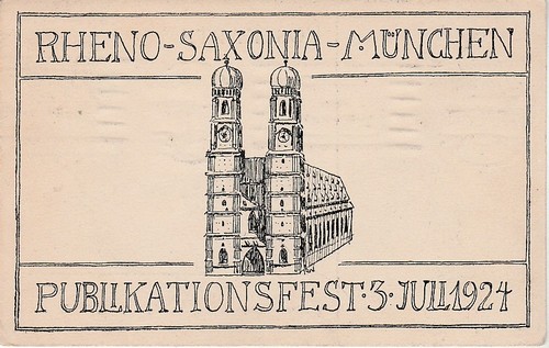 Studentika 1924 rheno saxonia - 1924, rheno-saxonia