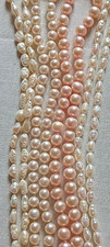 Je 3 Perlenketten aus 14 Karat
