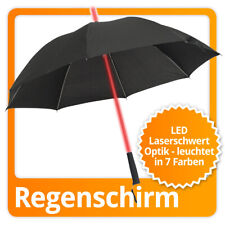 LED Regenschirm mit Farbwechsel Umbrella mit leuchtendem Griff & weißem Strahler