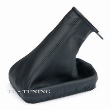 Passend für OPEL CORSA C Bj. 00-06 Schaltmanschette, Schaltsack LEDER / SCHWARZ 