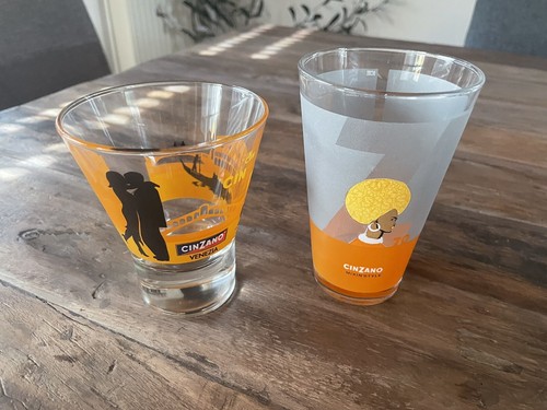 Cinzano sammler gläser - sammler,