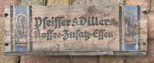 Alte Holzkiste Pfeiffer & Dillers Kaffee Zusatz Essenz 30x19x10,5cm