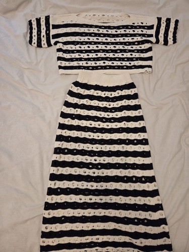 Damen sommerkleid strick set - sommerkleid, strick-set