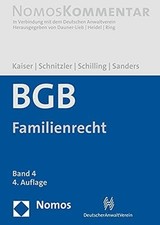 Bürgerliches Gesetzbuch: Familienrecht: Band 4 Buch Nomos