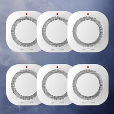 1-10Pcs Rauchmelder 10 Jahre Feuerwarnung Feuermelder Brandmelder Alarm Batterie