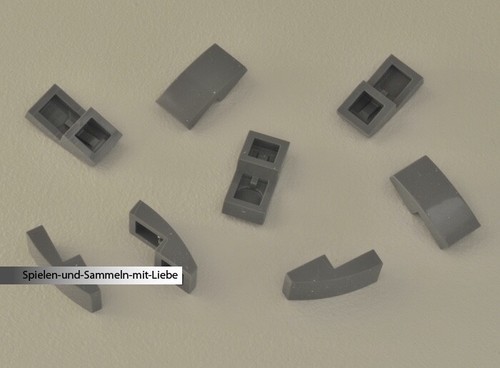 Lego steine x 2 - x, rund