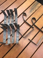 Blumenkastenhalter 10 Stück Balkonkastenhalter Kastenhalter Grau Metall verzinkt