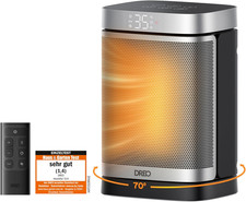 Dreo 1500W Ceramic Space Heater with Thermostat, Oscillation & Safety Features
