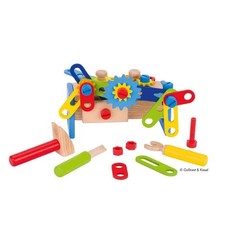 Kleine Holz-Werkbank und