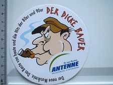 Aufkleber Sticker Antenne - Rundfunk - Radio - UKW - Der dicke Bauer(6325)
